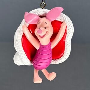 VTG Disney Piglet Christmas Ornament NOMA Pooh Collection 90s Box Retro Cartoon
